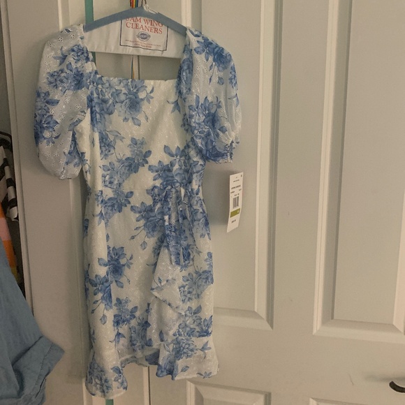 Blue and white “spring breeze” dress - Picture 1 of 5